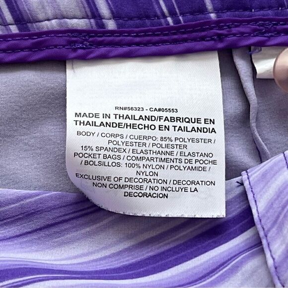 Nike Purple Golf Performance Stripe Athletic Skirt - Picture 9 of 11